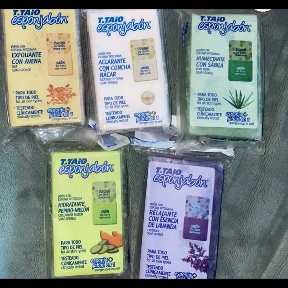 Jabones T TAIO lavanda pepino avena Charcol